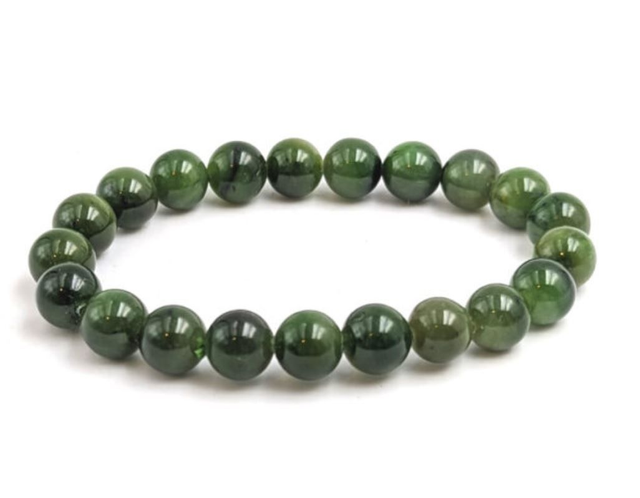 Bracelet en Jade Néphrite 8mm