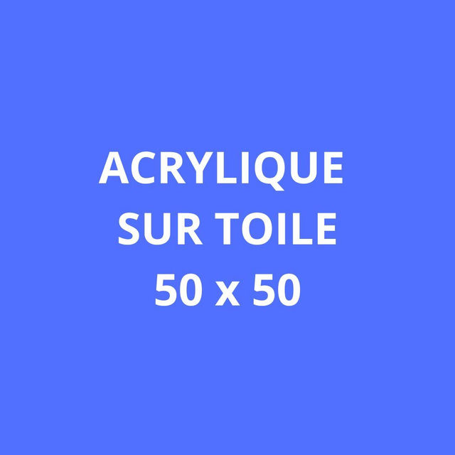 ACRYLIQUES SUR TOILE - 50 x 50 cm
