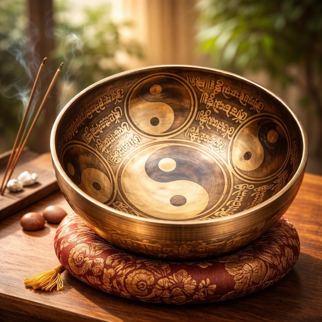 Bol tibétain "Yin & yang"