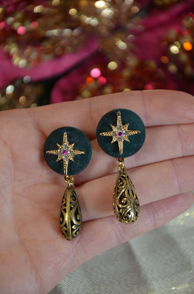 Mini Sidonie pendantes gouttes arabesques