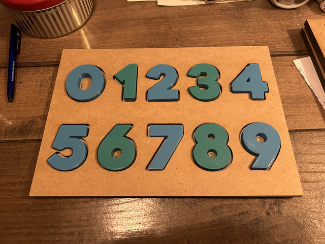 Puzzle Encastrement Nombre