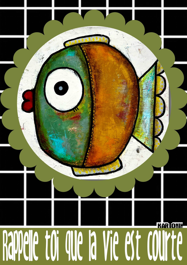 Affiche "Rappelle toi que la vie est courte"