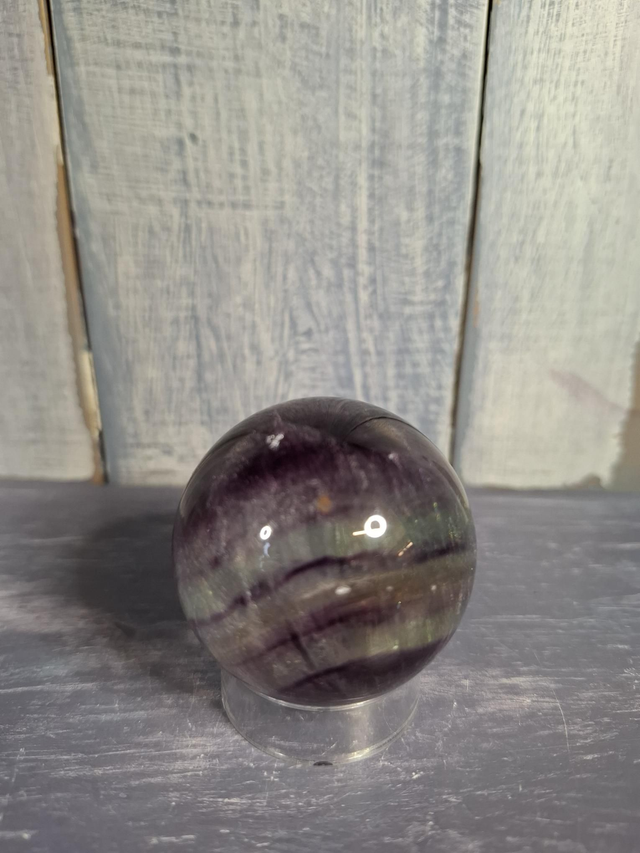 Rainbow Fluorite Sphere 