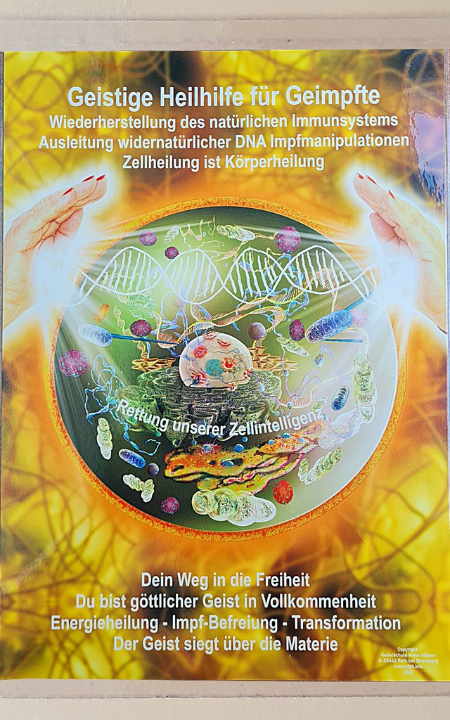 Geistige Heilhilfe für Geimpfte, Größe A4, A5, A6 oder A7