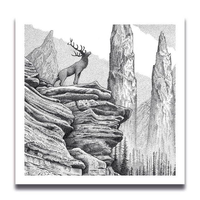 Carte Cirèges 11 x 11 cm