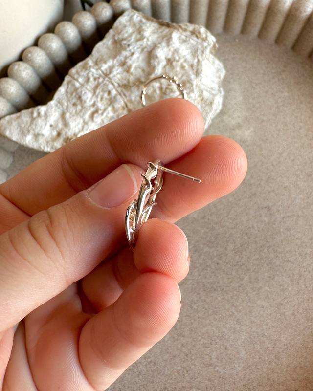 Orecchini Monstera Cerchio