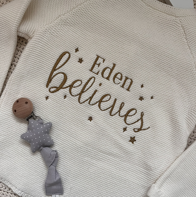 I Believe - machine embroidered 