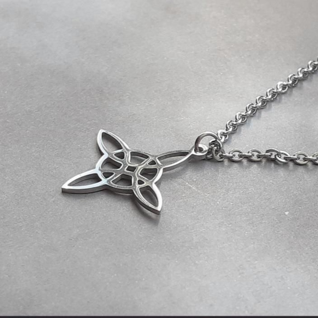 Steel Witch's Knot Necklace