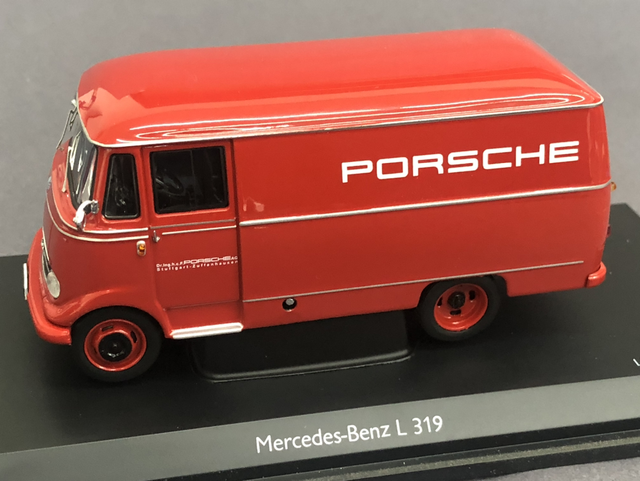 Mercedes Benz L319 Kasten PORSCHE Schuco Pro43 Serie 1:43