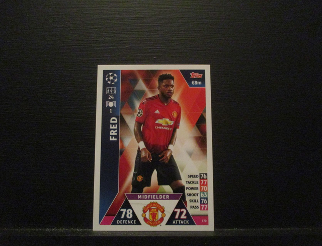 FRED - UEFA Champions League Match Attax 2018/19 Original Trading Card #170