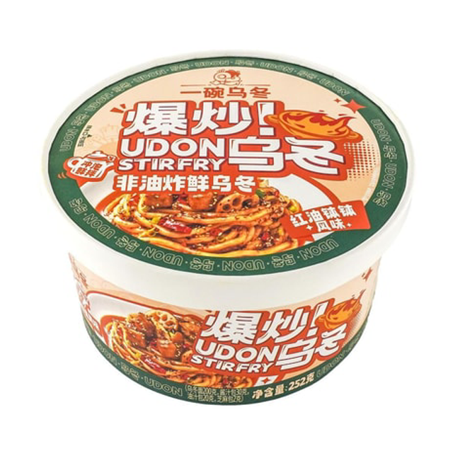Spaghetti udon istantaneo in piatto 一碗乌冬240g