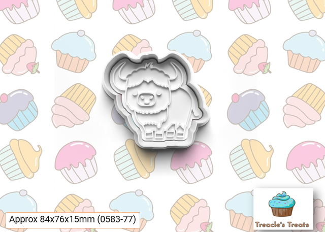 Ox Fondant/cookie stamp with cutter 