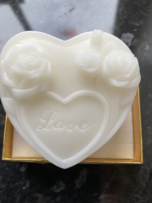 Heart Shaped White Lavender&amp; Rosemary Soap
