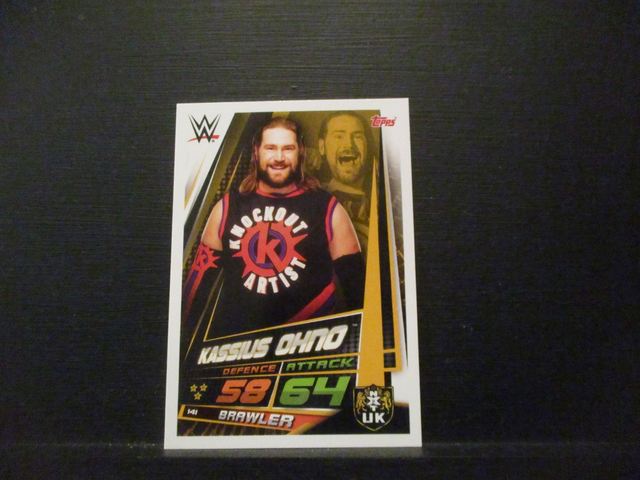 Kassius Ohno - NXT UK Slam Attax Universe Original Trading Card #141