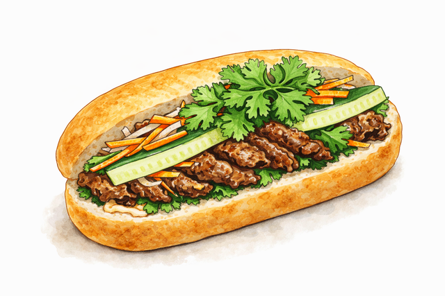 Mini Banh Mi Hanoi (Boeuf)