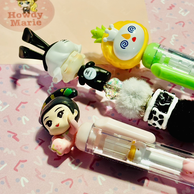 Fun various Figure topped pens 3 designs to choose 1 - 3 in drop down!