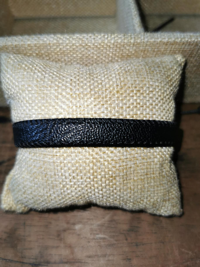 Bracelet cuir noir 