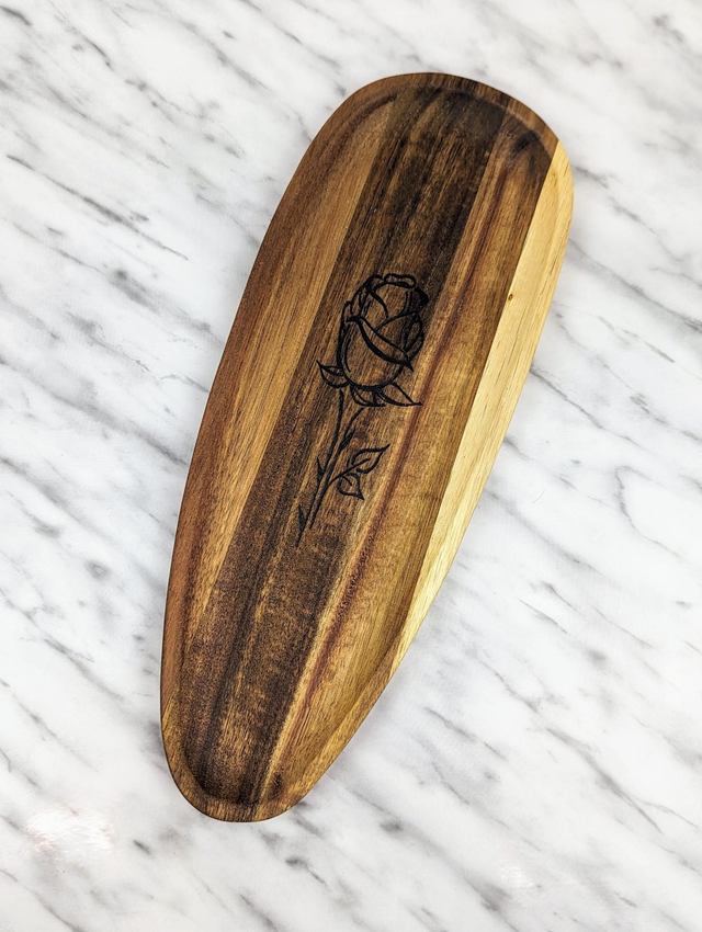 Acacia Trinket Tray &#039;ROSE&#039; 