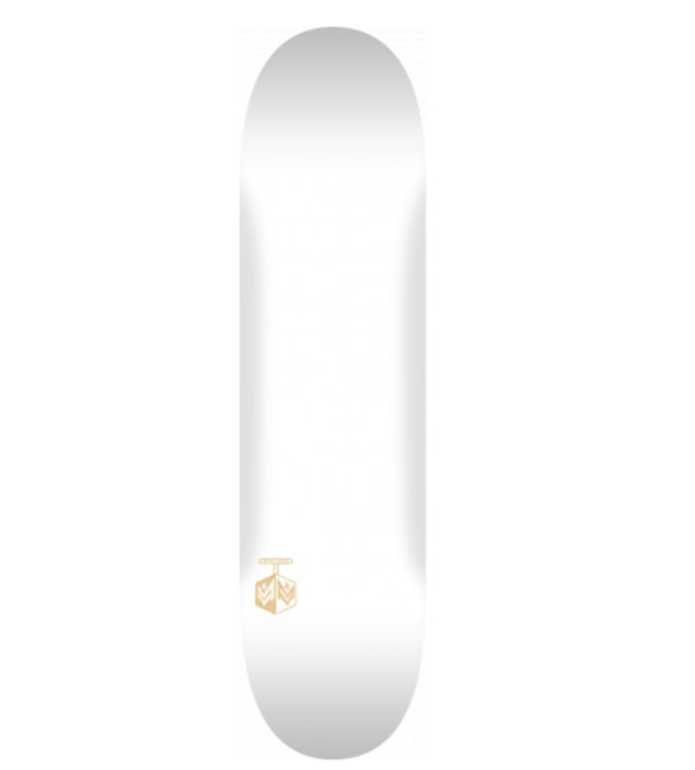 Mini Logo Skateboard Deck - Chevron Detonator White 7.75”