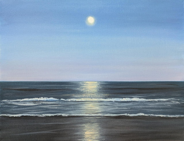 Moonlit sea
