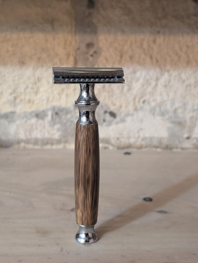 Rasoir de sureté manche bois 