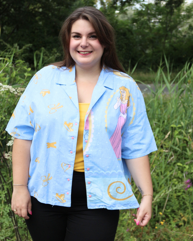 👑 Chemise Upcyclée – « Le Bal des Princesses » – Taille 46