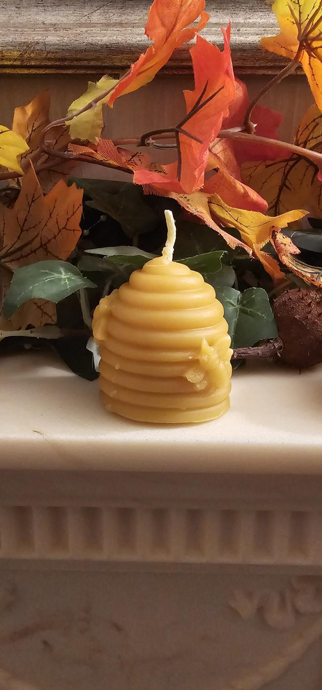Beeswax Skep Candle