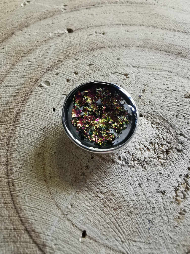 Holographique jaune &amp; rose 