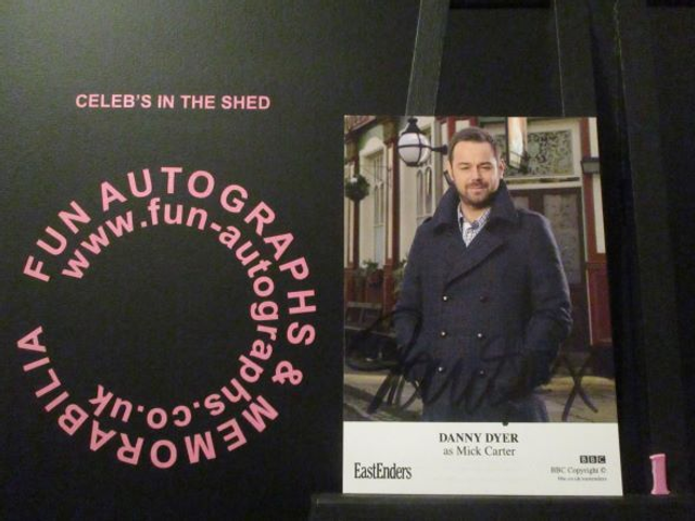 Danny Dyer (Mick Carter) Authentic Autographed EastEnders 6x4 Cast Card (1)