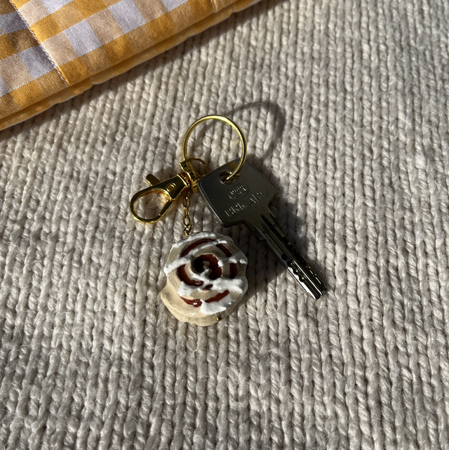Porte-clé cinnamon roll 💛