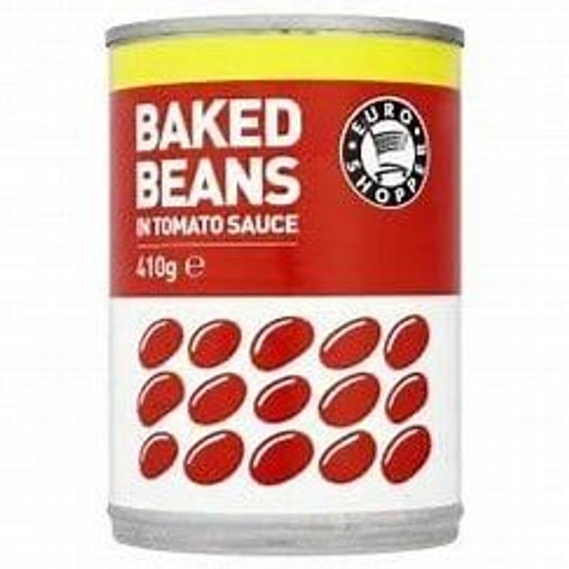 Tray of 12 Cans Unbranded Baked Beans 420g photo non contractual
