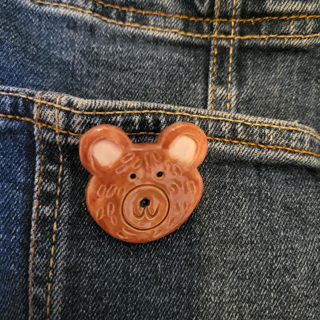 Cheery Bear Brooch