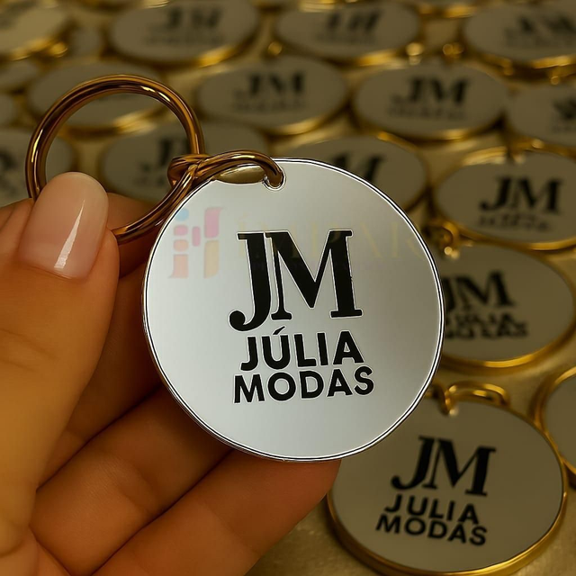 Kit Chaveiro Espelhado Personalizado