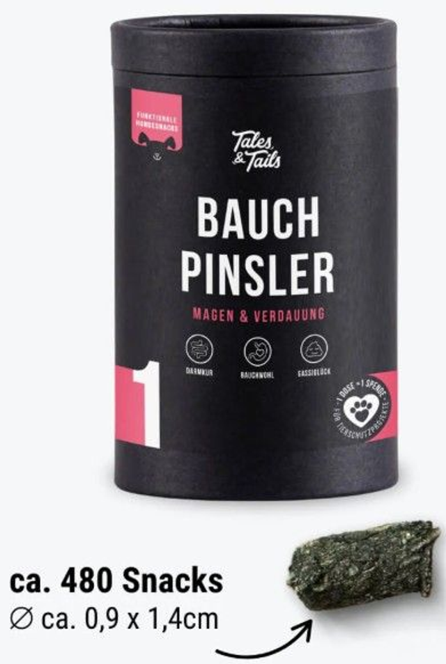 Bauchpinsler   -   Verdauungs-Snack für Hunde
