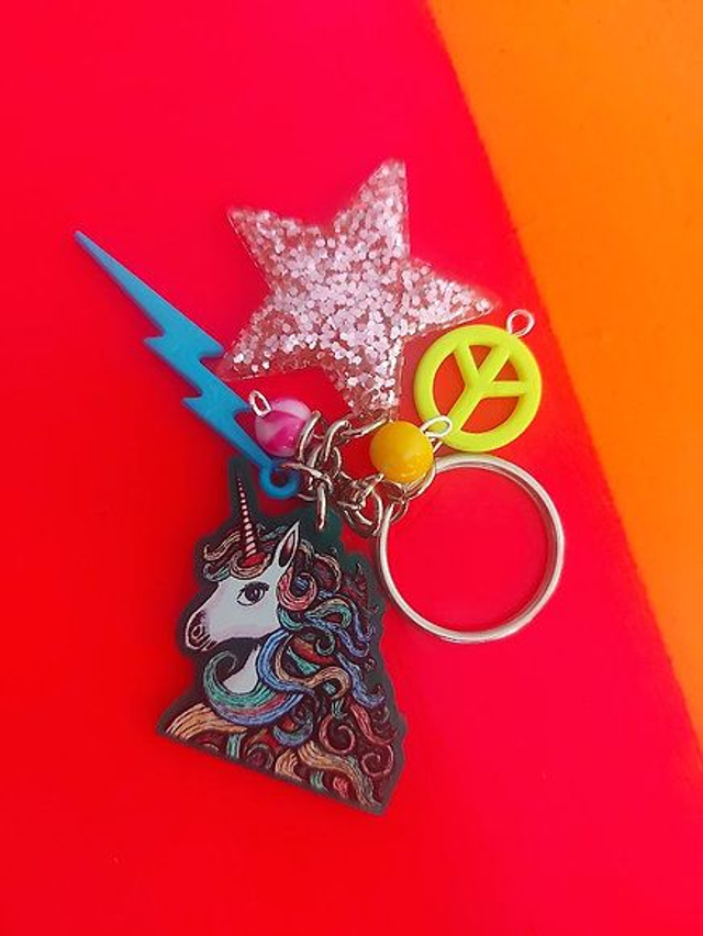  Unicorn Keyring
