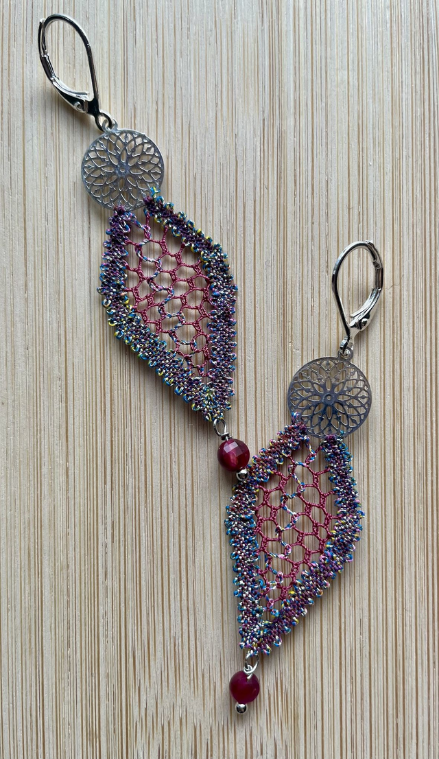 Boucles d’oreilles Résille