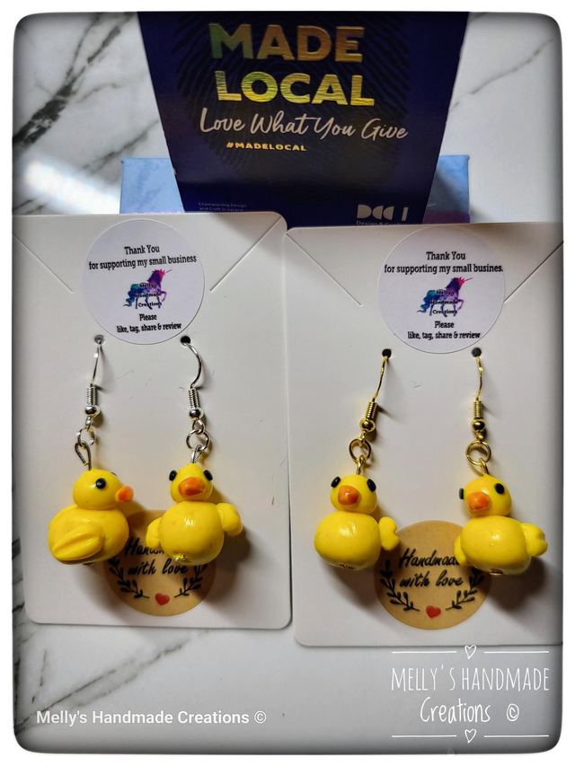 Duck Earrings