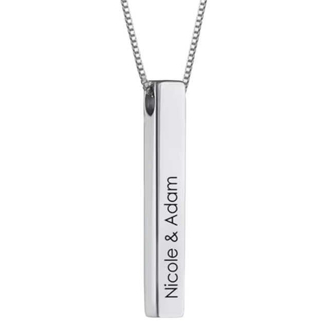 Vertical bar necklace 