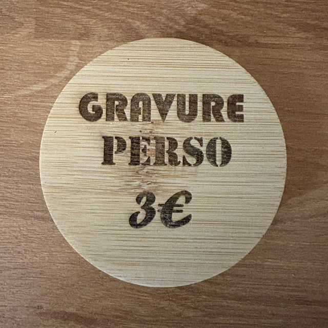 Gravure personnalisée