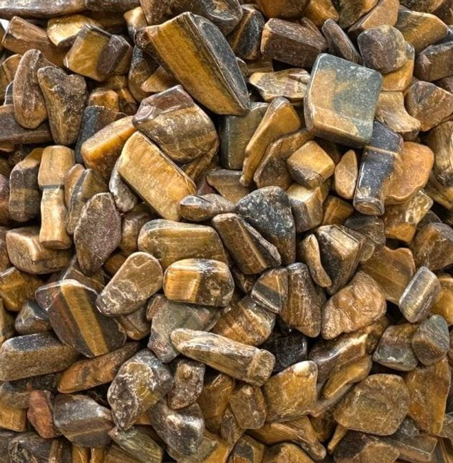 Œil de Tigre Mate A Chips de pierres naturelles 8-15mm 100g