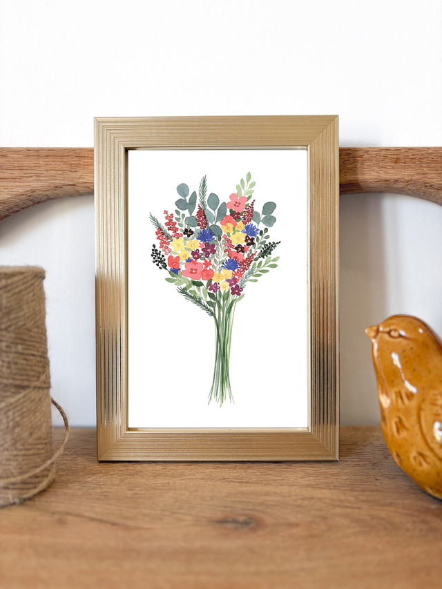 Illustration Bouquet champêtre
