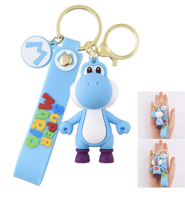 0016 - Game - Super Mario - Yoshi blauw