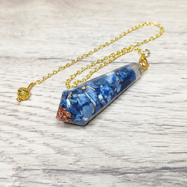 Pendule orgonite sodalite 