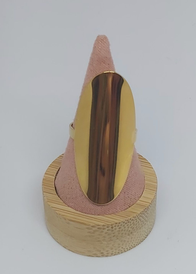 Bague ovale doré