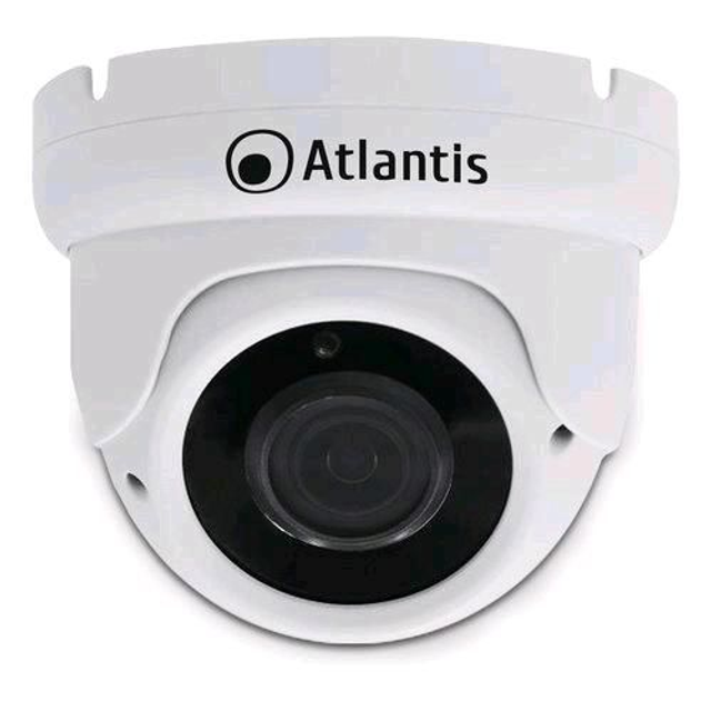 ATLANTIS A11-UX826A-DP ULTRAPLEX TELECAMERA DI SORVEGLIANZA IP FULL HD CAM DOME 3MP IR POE FILTRO ICR WHITE