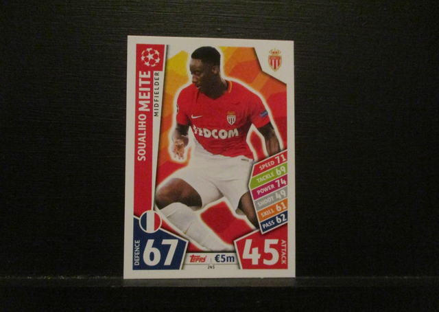 Soualiho Meite - UEFA Champions League Match Attax 2017/18 Original Trading Card #245