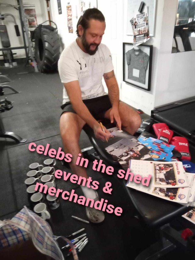 Kevin 'Green Machine' Greenwood Signed Gloves On 2013 Calendar Page Only At Our Private In-Person Signing On 10th June 2024