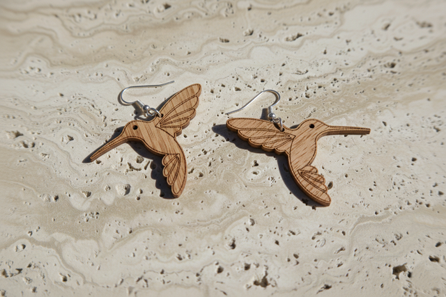 BOUCLE D'OREILLE N°21 : Colibri