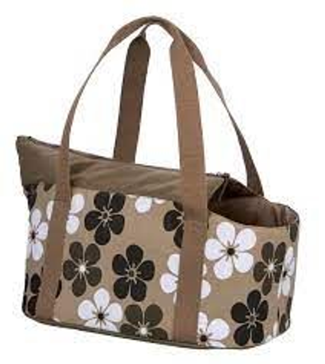 Nobby draagtas met bloemen groen