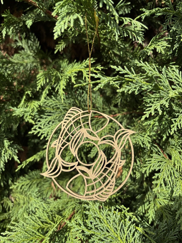 Boule de Noel Poissons Or